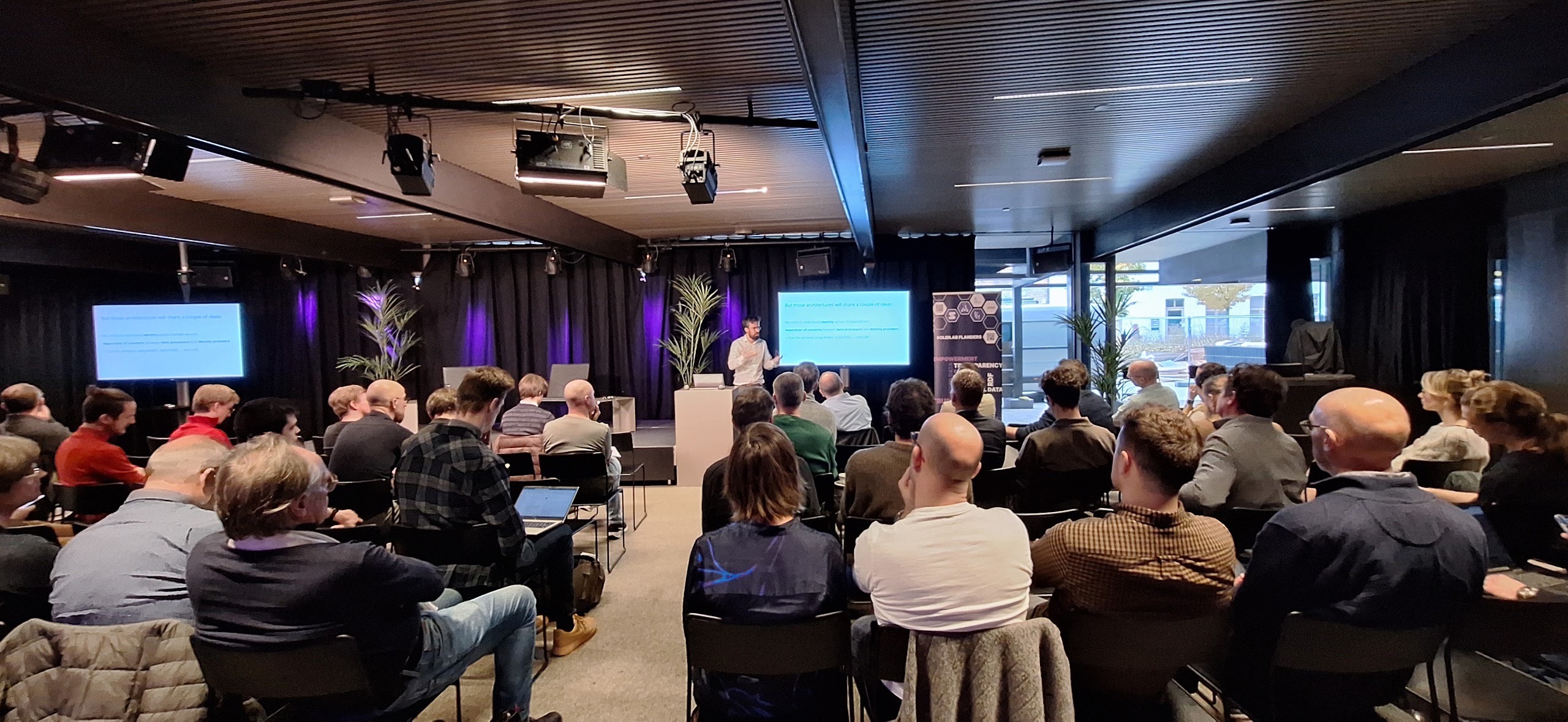 The SolidLab community gathered together.